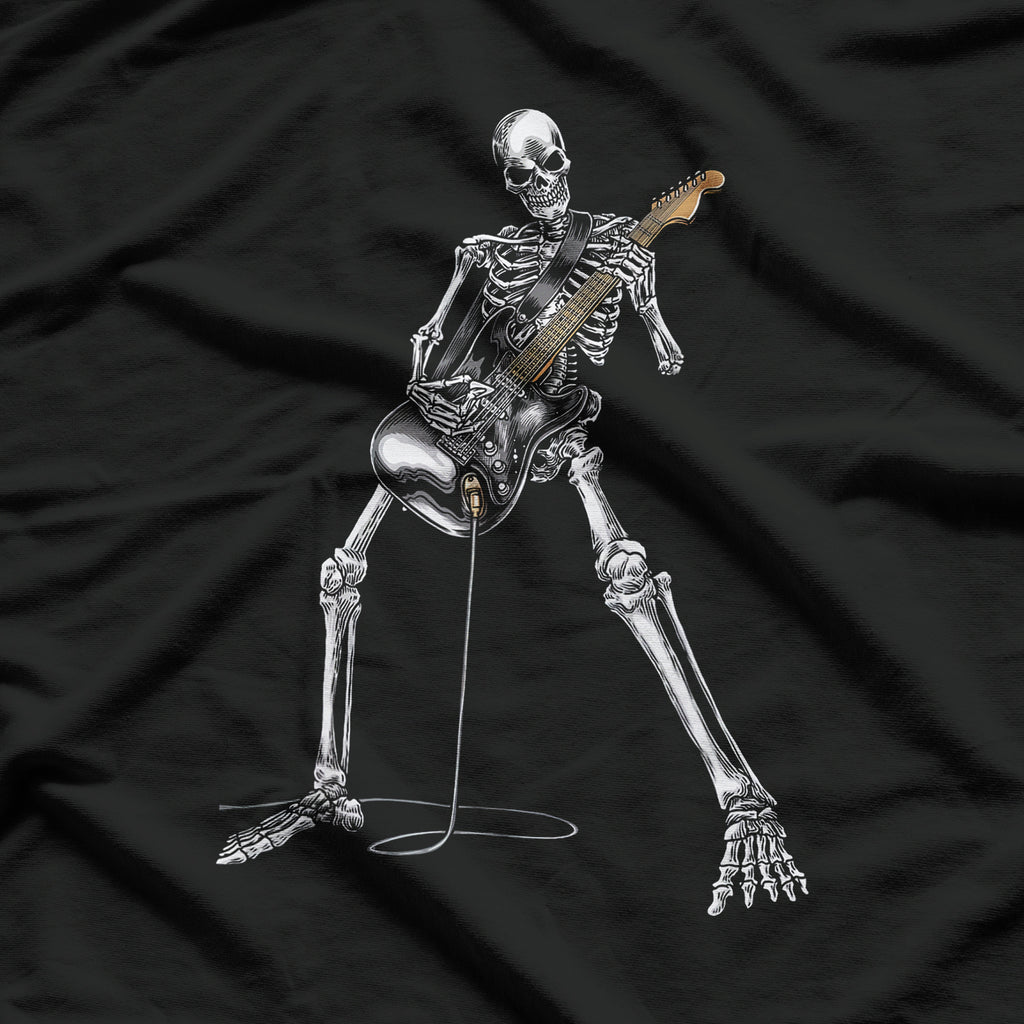Happy Skeleton Guitar Halloween Great Gift T-Shirt
