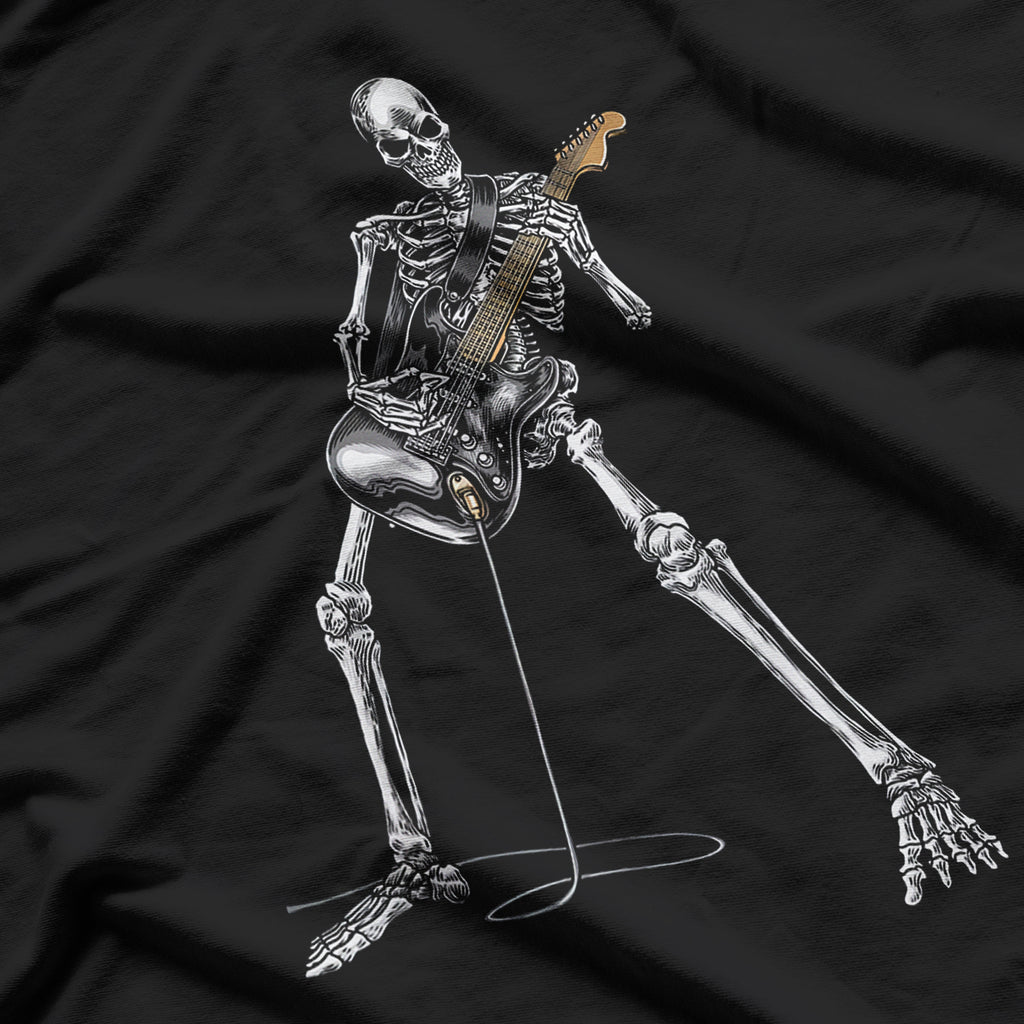 Happy Skeleton Guitar Halloween Great Gift T-Shirt