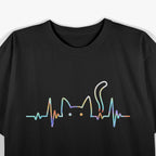 Cat Lover Cat Heartbeat Cute Cat Heartbeat T-Shirt