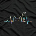 Cat Lover Cat Heartbeat Cute Cat Heartbeat T-Shirt