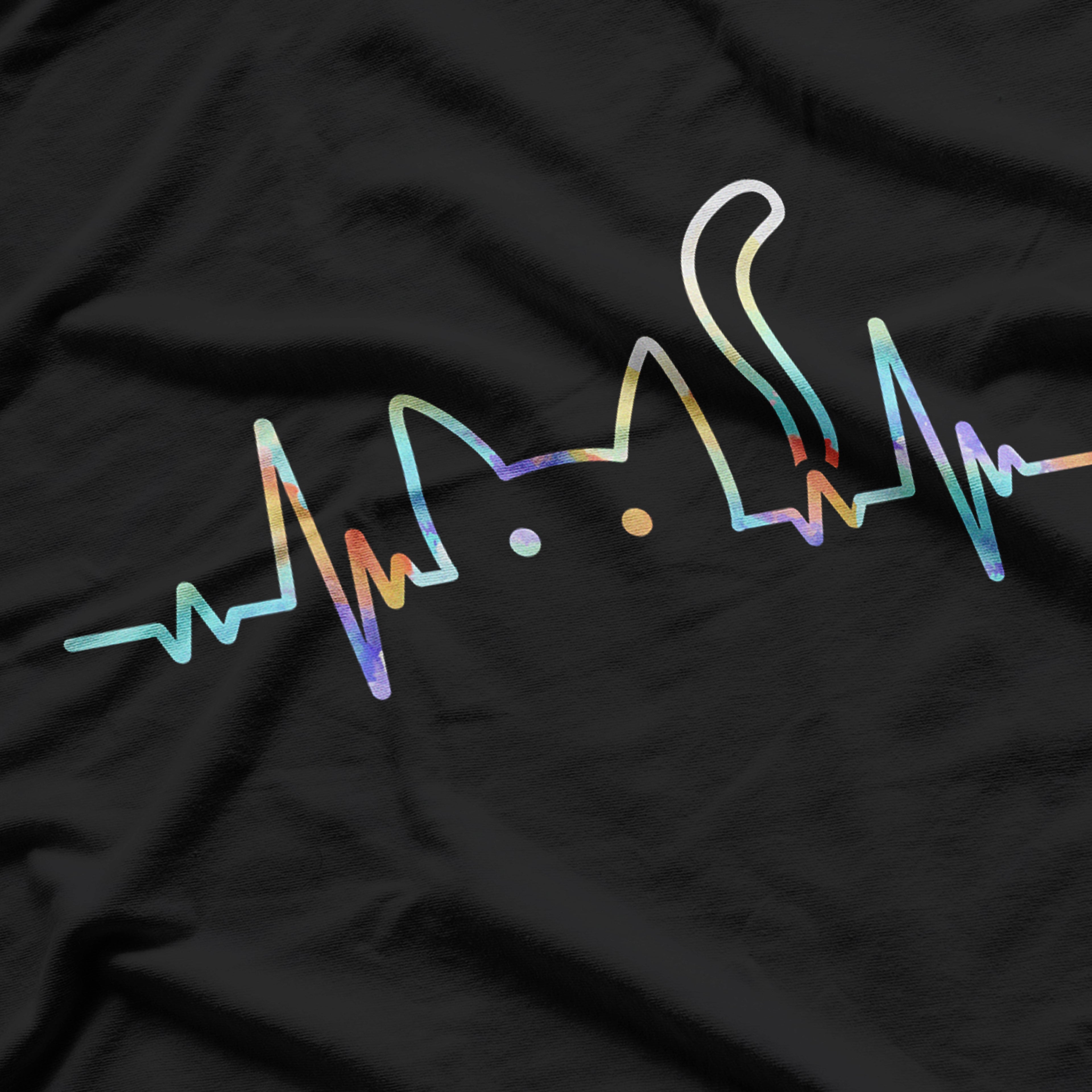 Cat Lover Cat Heartbeat Cute Cat Heartbeat T-Shirt
