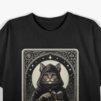 The Hermit Cat Tarot Card Enigmatic Feline T-Shirt