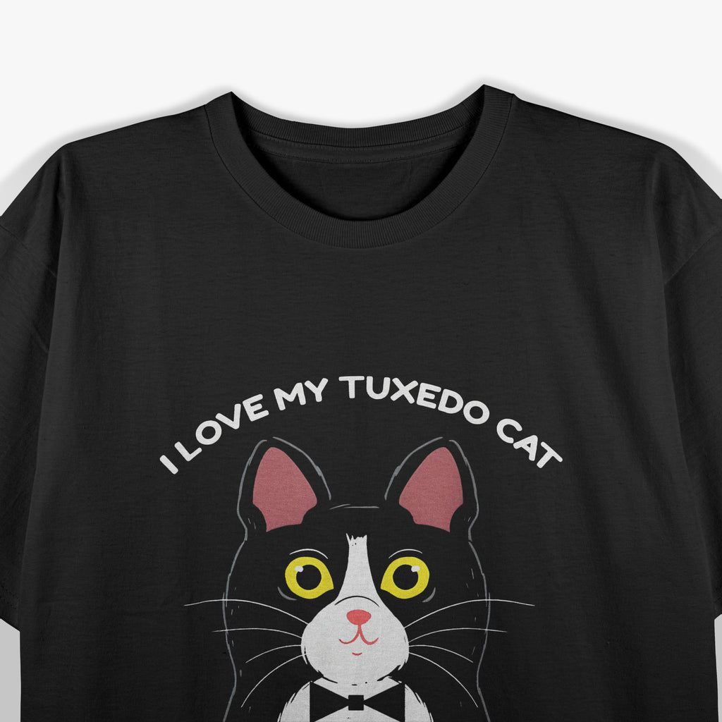 I Love My Tuxedo Cat T-Shirt