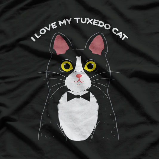 I Love My Tuxedo Cat T-Shirt