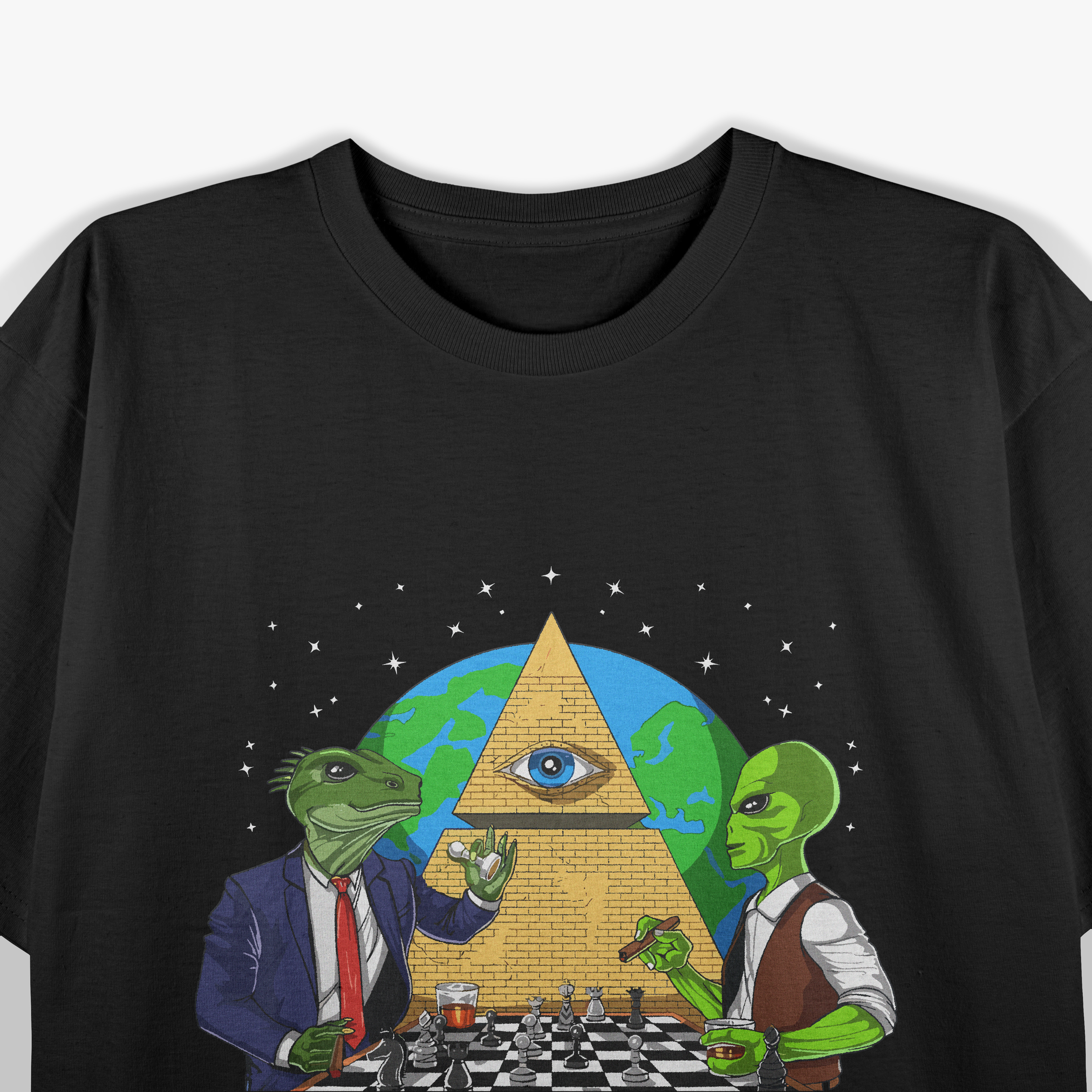 Alien Illuminati Conspiracy Theory All Seeing Eye Aliens T-Shirt