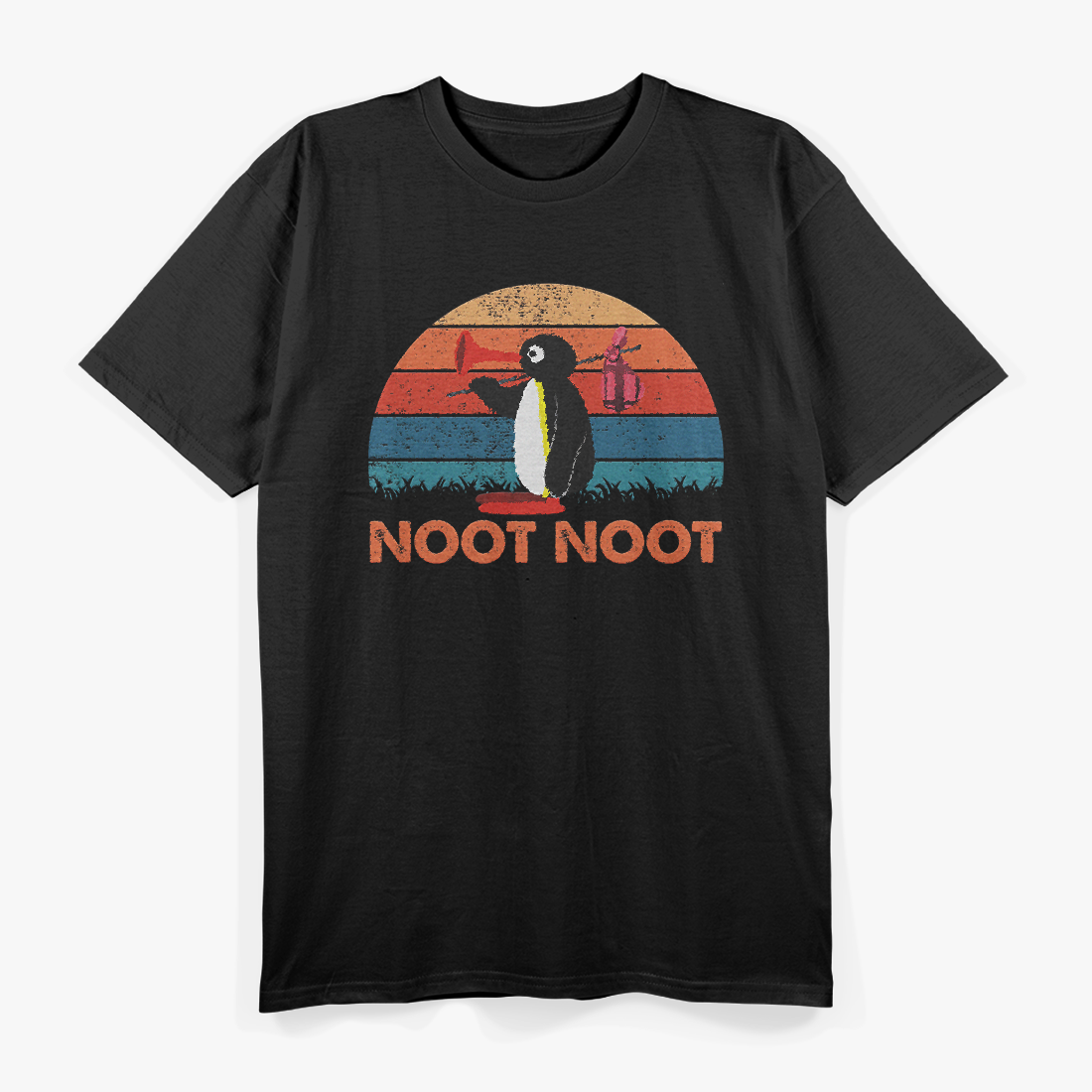 Retro Cute Penguin – Noot Noot! T-Shirt