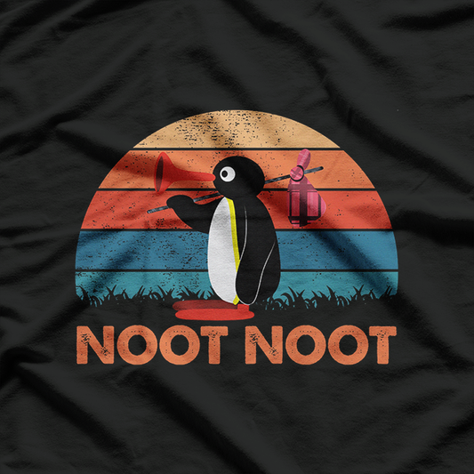 Retro Cute Penguin – Noot Noot! T-Shirt