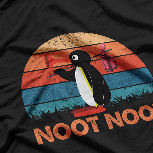 Retro Cute Penguin – Noot Noot! T-Shirt