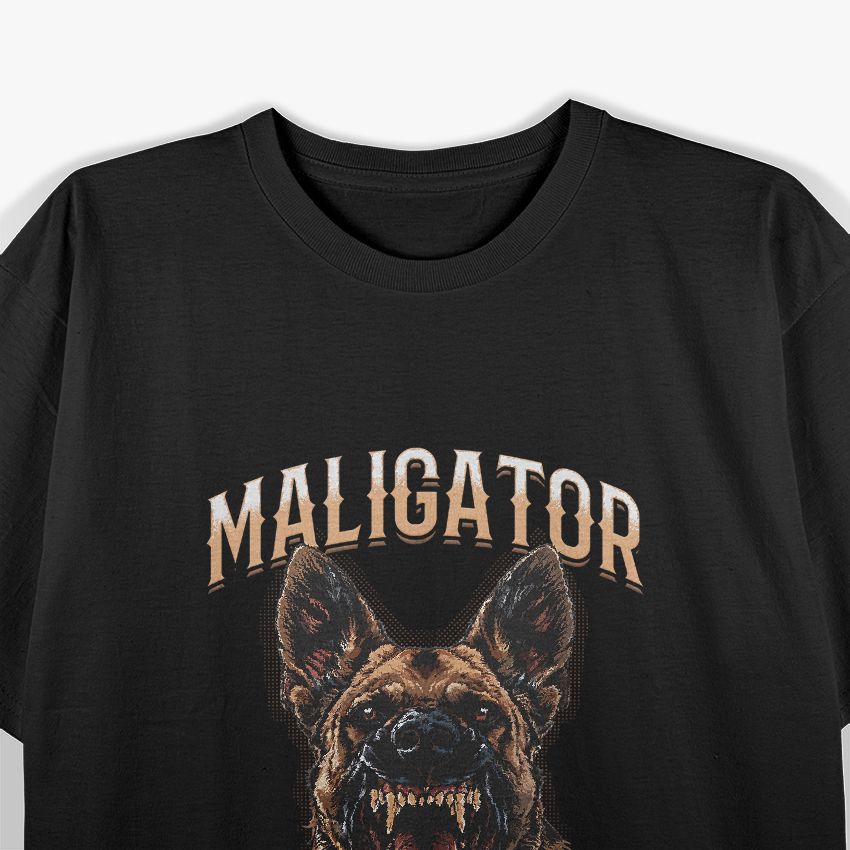 Belgian Malinois Dog Maligator Funny K9 Lover T-Shirt