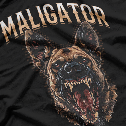 Belgian Malinois Dog Maligator Funny K9 Lover T-Shirt