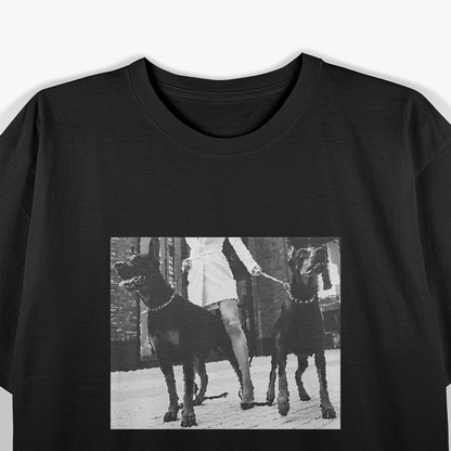 Beware Dobermans on Duty Funny Guard Dog Security Warning T-Shirt