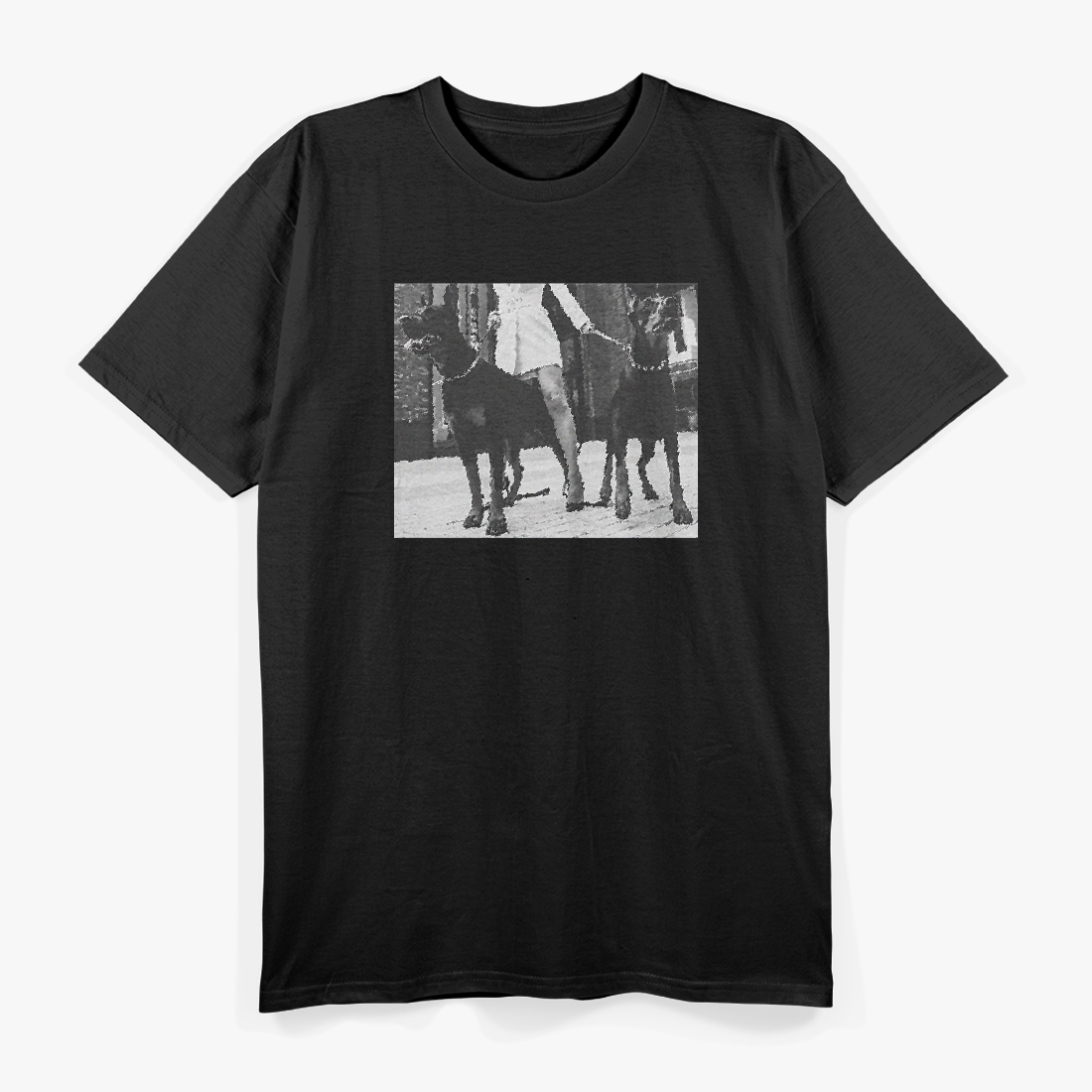 Beware Dobermans on Duty Funny Guard Dog Security Warning T-Shirt