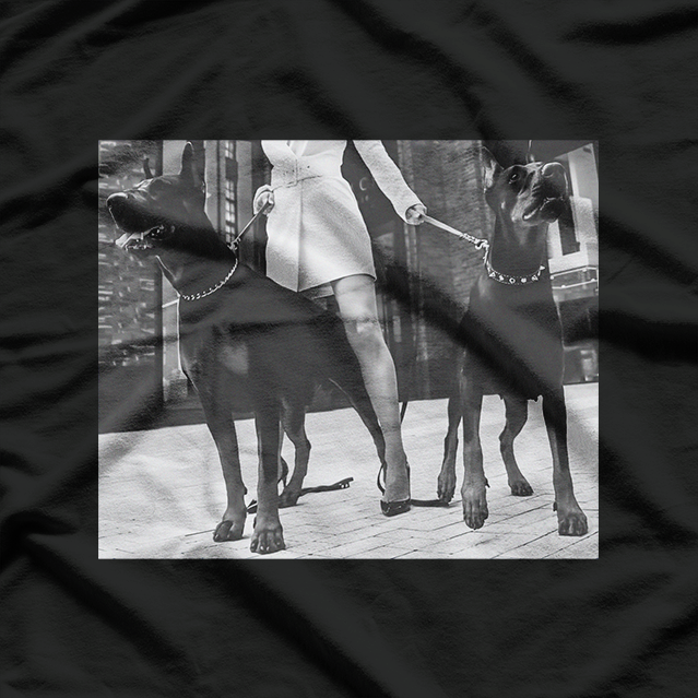 Beware Dobermans on Duty Funny Guard Dog Security Warning T-Shirt