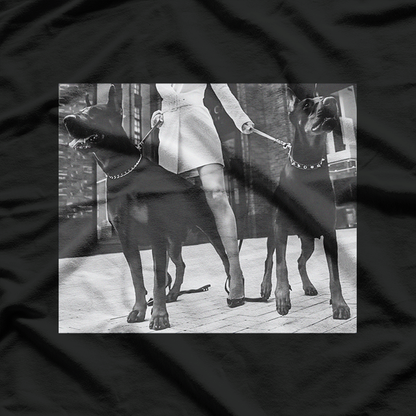 Beware Dobermans on Duty Funny Guard Dog Security Warning T-Shirt