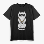Cat Drumstick - Rock & Roll Drummer Pet Vibes T-Shirt