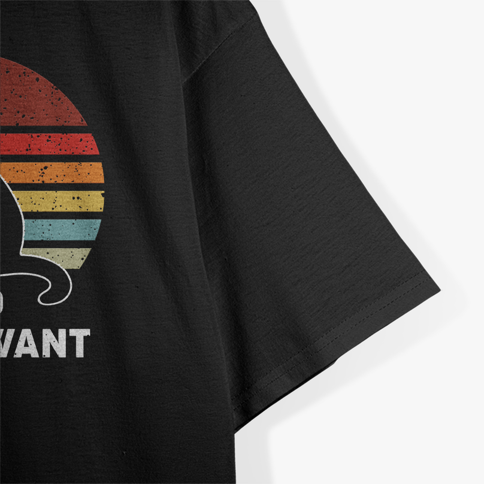 I Do What I Want Funny Cat Lovers Vintage Retro T-Shirt