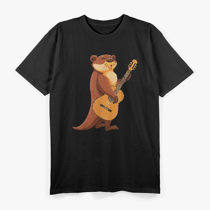 Funny Otter Playing Guitar - Rocking the River T-Shirt