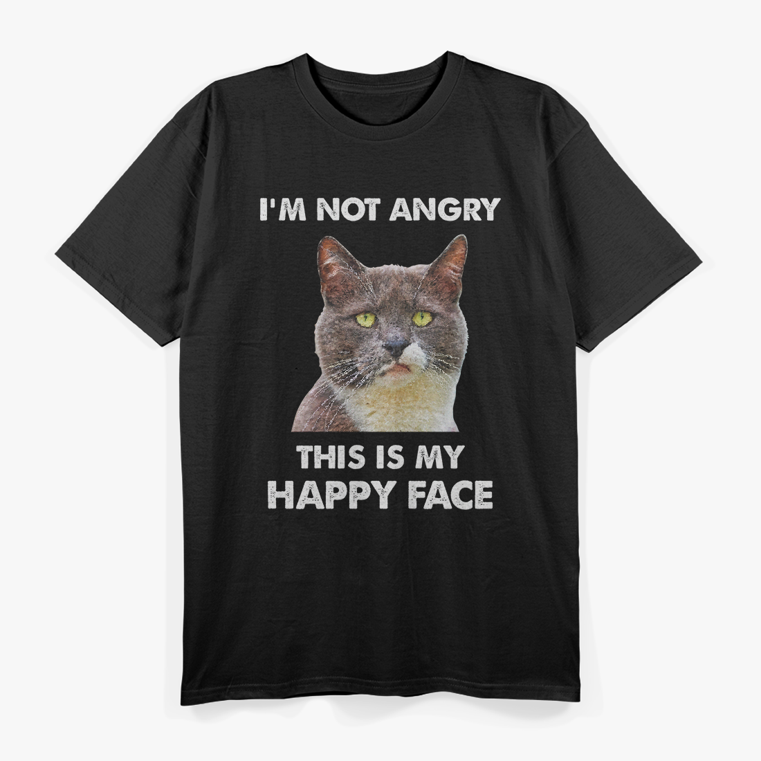 Smudge The Cat This Is My Happy Face T-Shirt