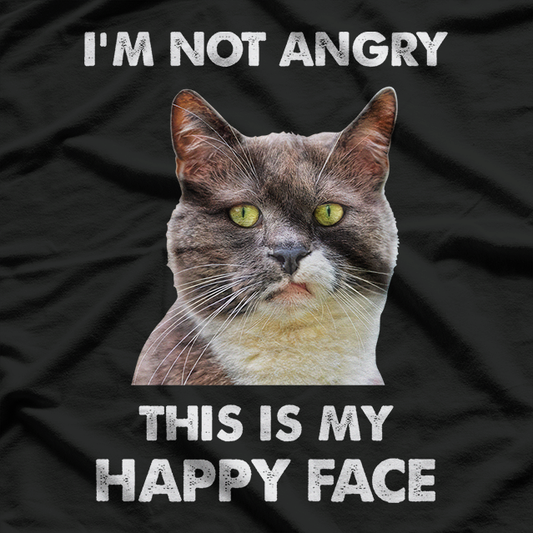 Smudge The Cat This Is My Happy Face T-Shirt