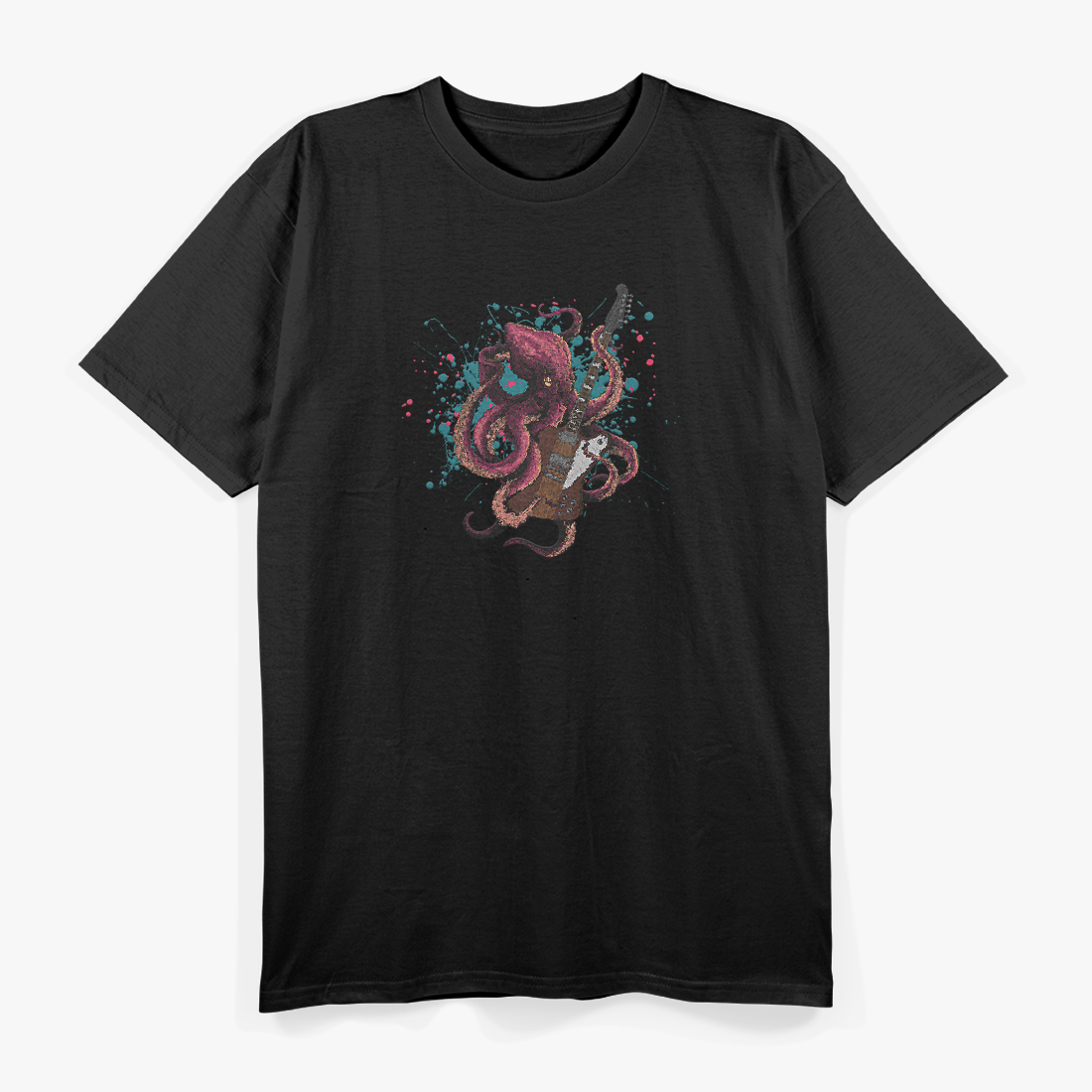 Guitar Octopus – Musical Sea Creature T-Shirt