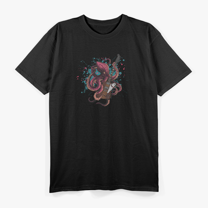 Guitar Octopus – Musical Sea Creature T-Shirt