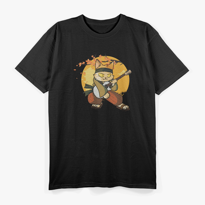 Japanese Cat Rock Star: Electric Guitar T-Shirt