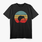 Kiwi Bird Retro Vintage Sunset Animal Lover T-Shirt