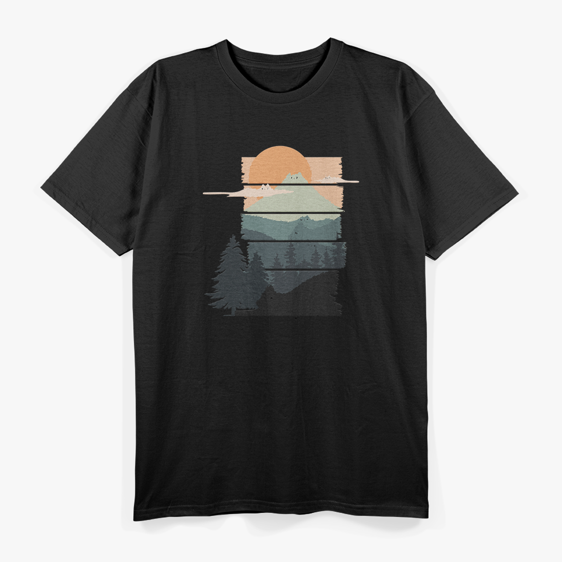 Landscat Funny Cat Nature Adventure Aesthetic T-Shirt