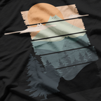 Landscat Funny Cat Nature Adventure Aesthetic T-Shirt