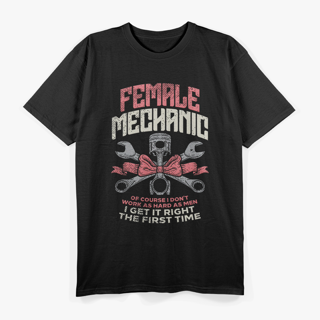 Mechanic Car Auto Girl Diesel Garage Wife Girlfriend T-Shirt