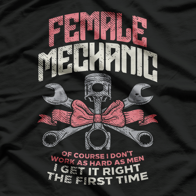 Mechanic Car Auto Girl Diesel Garage Wife Girlfriend T-Shirt