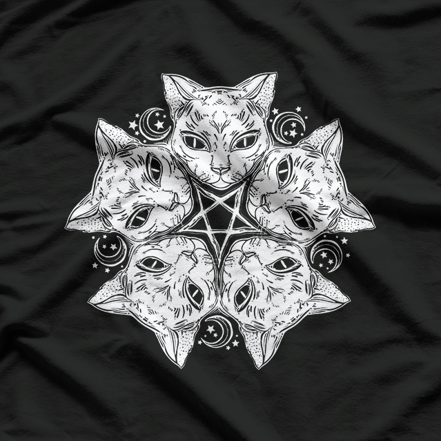 Pentagram Cat T-Shirt