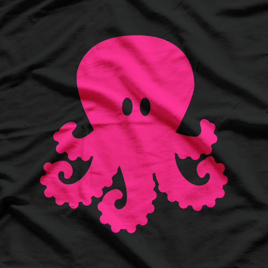 Pink Octopus Fun - Quirky and Cute Animal Lover Design T-Shirt