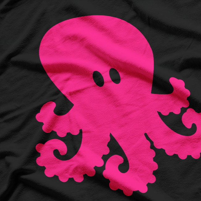 Pink Octopus Fun - Quirky and Cute Animal Lover Design T-Shirt