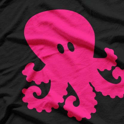 Pink Octopus Fun - Quirky and Cute Animal Lover Design T-Shirt