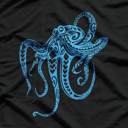 Tribal Octopus - Polynesian Tribal Design for Ocean Lovers T-Shirt