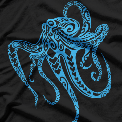 Tribal Octopus - Polynesian Tribal Design for Ocean Lovers T-Shirt