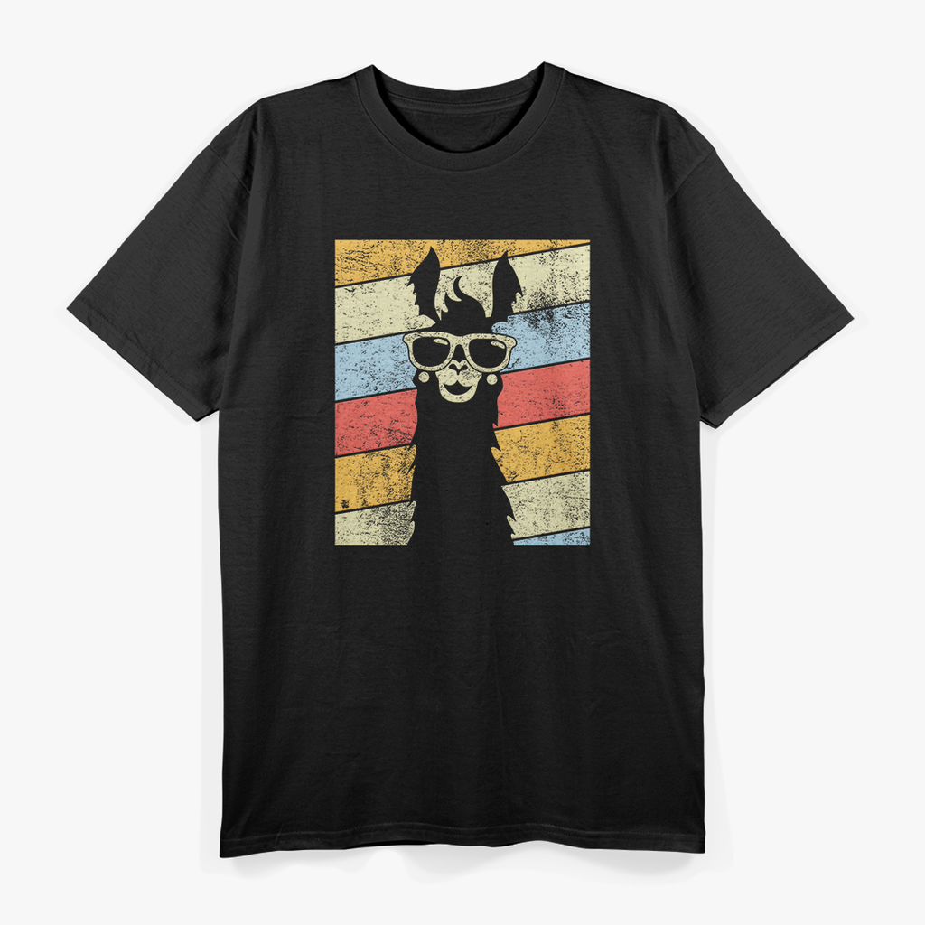 Retro Style Llama - Cool and Quirky Alpaca T-Shirt