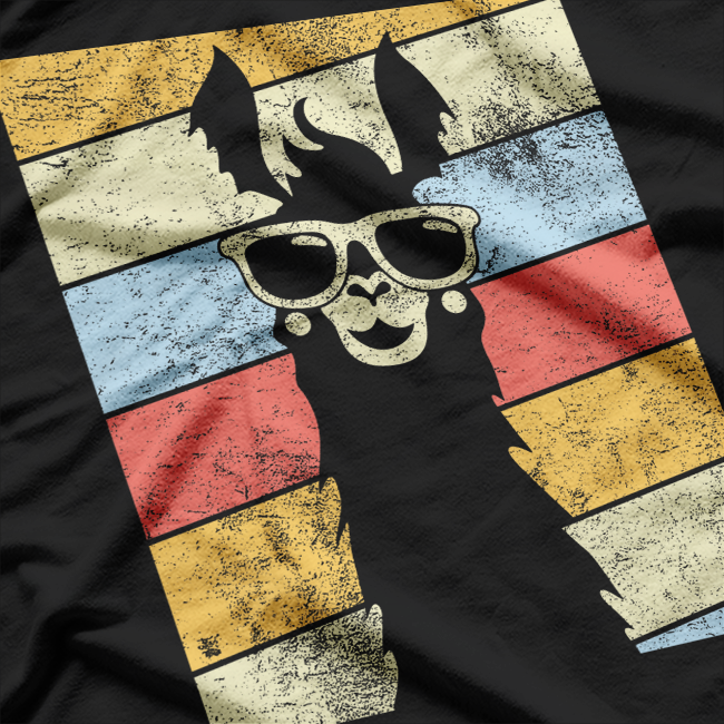 Retro Llama Vibes – Vintage 80s Alpaca Lover T-Shirt