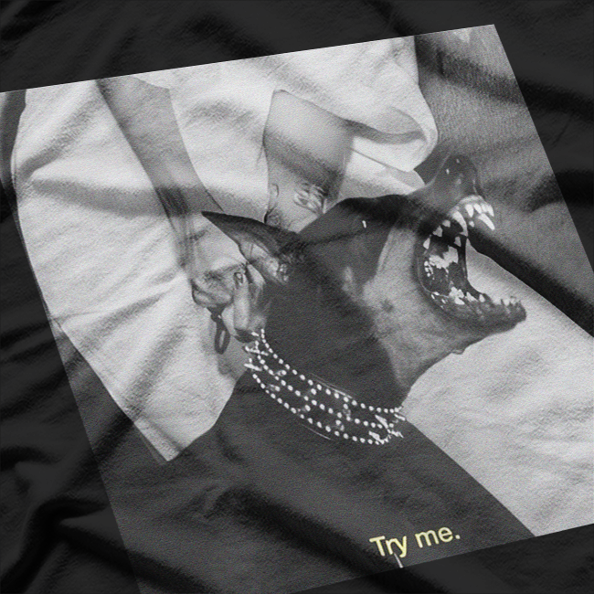 Angry Doberman: Try Me Bold Dog Lover T-Shirt