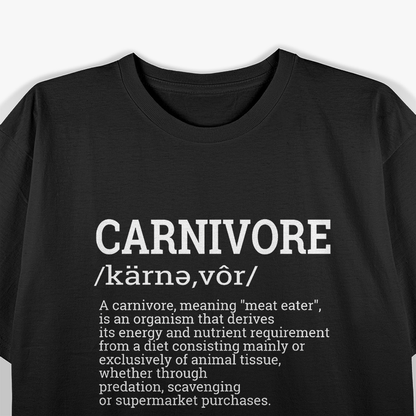 Carnivore Definition Funny Foodie T-Shirt