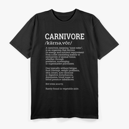 Carnivore Definition Funny Foodie T-Shirt