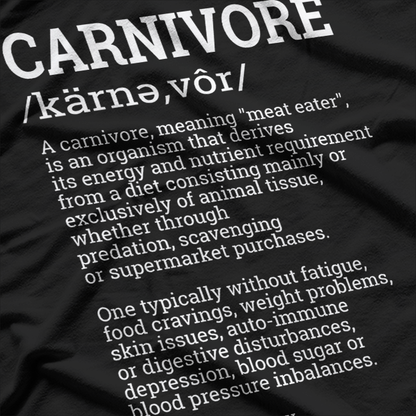 Carnivore Definition Funny Foodie T-Shirt