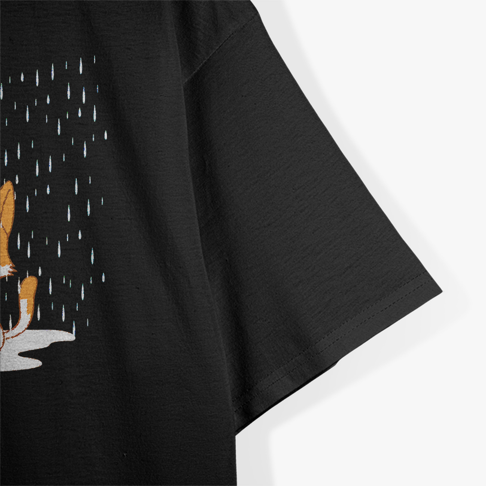 Wet Cat in Rain Relatable Pet Lover Humor T-Shirt