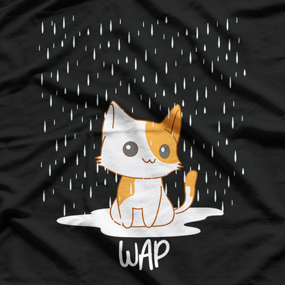 Wet Cat in Rain Relatable Pet Lover Humor T-Shirt