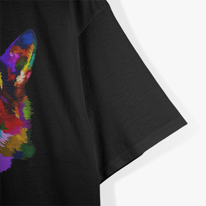 Colorful German Shepherd Artistic Dog Breed Pet Lover T-Shirt