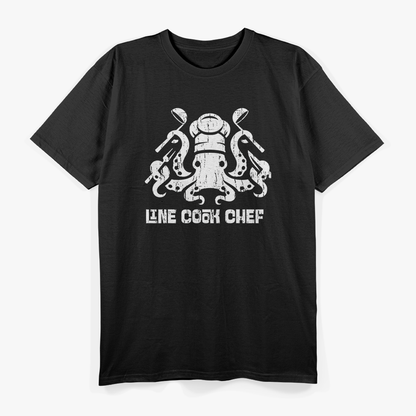 Octopus Chef Cooking Kitchen Humor T-Shirt