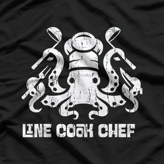 Octopus Chef Cooking Kitchen Humor T-Shirt