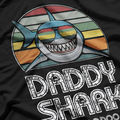 Daddy Shark - Retro Family Fun T-Shirt