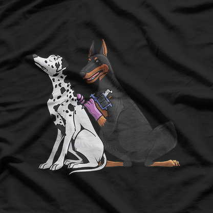 Dalmatian Doberman Cool Dog Breed Lovers Gift T-Shirt